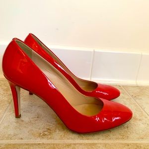 J. Crew Pink Patent Mona Heels